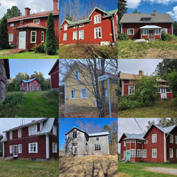 Collage av hus